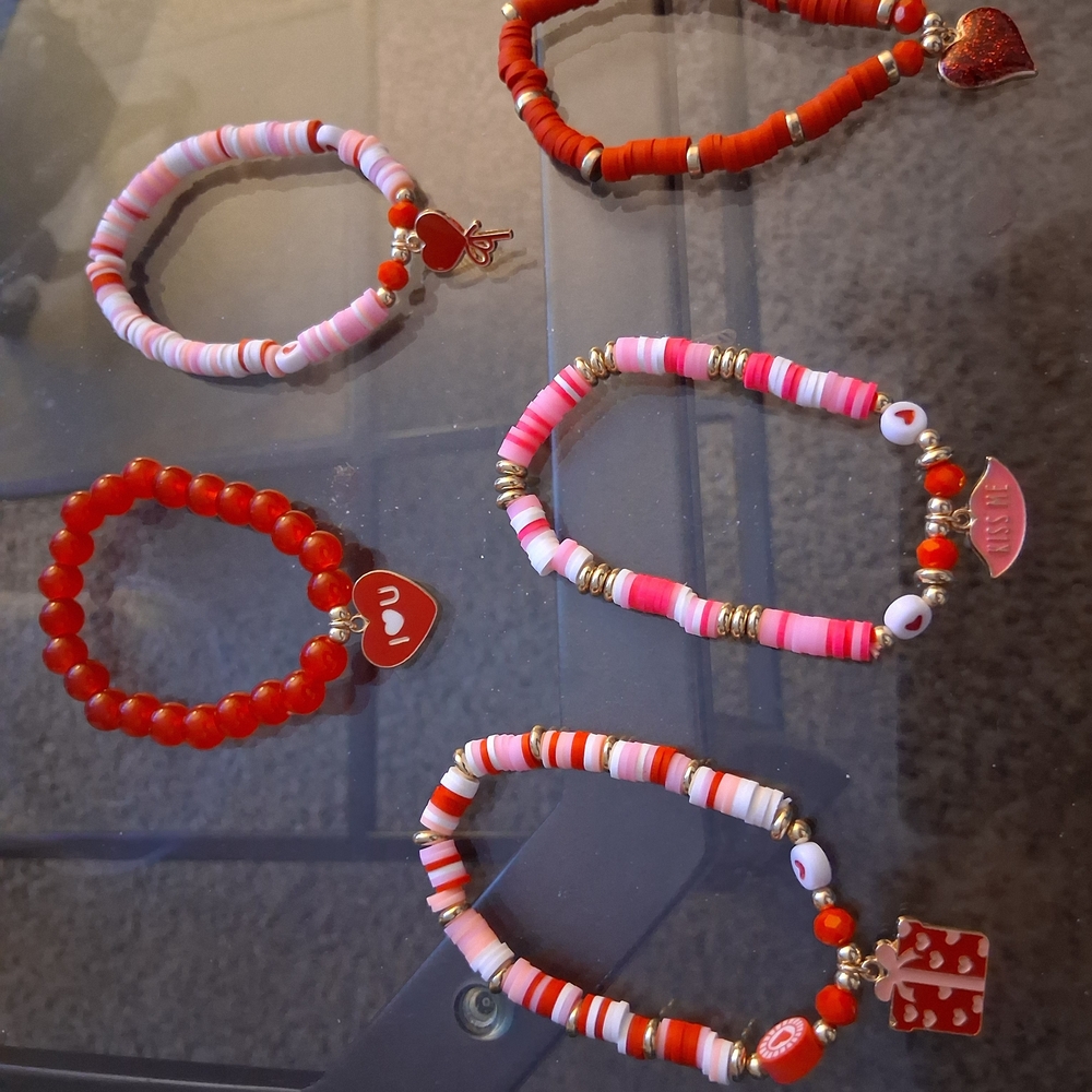 Colorful Kids Beaded Bracelets Set